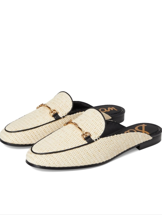 Sam Edelman Shoes - Sam Edelman Linnie, Linen Rafia Mules Size 10